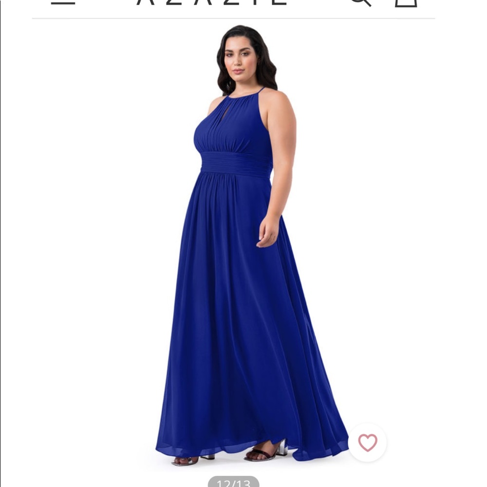 Azazie Bonnie Dress in Royal Blue, Altered Size 14A (between size 14 and 16)